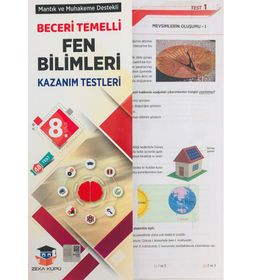 8. Sınıf Fen Bilimleri Beceri Temelli Kazanım Testleri Zeka Küpü Yayınları