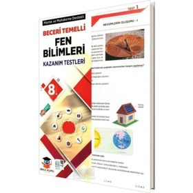 8. Sınıf Fen Bilimleri Beceri Temelli Kazanım Testleri Zeka Küpü Yayınları