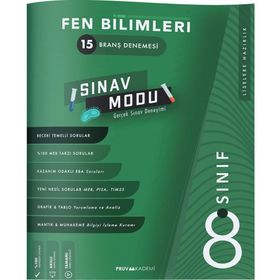 8. Sınıf Fen Bilimleri Branş Denemesi Pruva Akademi Yayınları