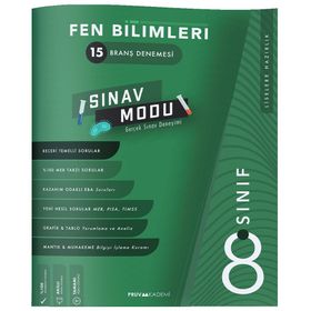 8. Sınıf Fen Bilimleri Branş Denemesi Pruva Akademi Yayınları