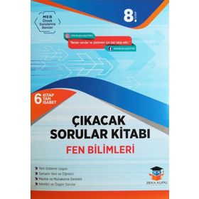 8.Sınıf Fen Bilimleri Çıkacak Sorular Kitabı Zeka Küpü Yayınları