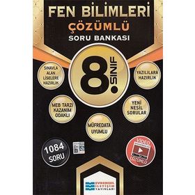 8.Sınıf Fen Bilimleri Çözümlü Soru Bankası