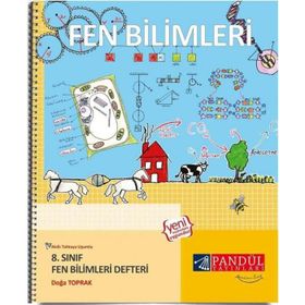 8. Sınıf Fen Bilimleri Defteri Pandül Yayınları