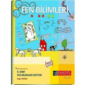8. Sınıf Fen Bilimleri Defteri Pandül Yayınları