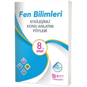 8. Sınıf Fen Bilimleri Etkinlik Konu Anlatım Föyleri 4 Adım Yayınları