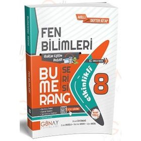 8. Sınıf Fen Bilimleri Etkinlikli Bumerang Serisi Günay Yayınları
