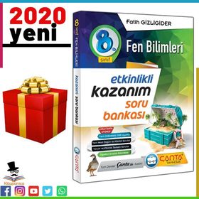 8. Sınıf Fen Bilimleri Etkinlikli Kazanım Soru Bankası-Çanta Yayınları