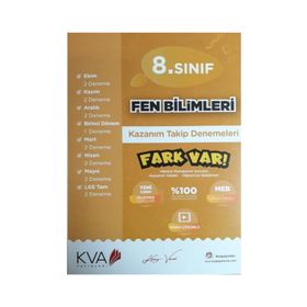 8. Sınıf Fen Bilimleri Fark Var Kazanım Takip Denemeleri - Koray Varol Akademi Yayınları