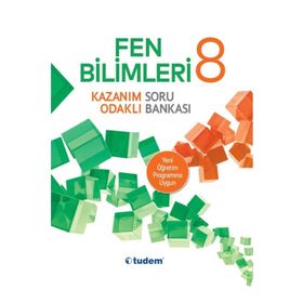 8. Sınıf Fen Bilimleri Kazanım Odaklı Soru Bankası Tudem Yayınları