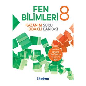 8. Sınıf Fen Bilimleri Kazanım Odaklı Soru Bankası Tudem Yayınları