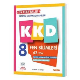 8.Sınıf Fen Bilimleri KKD Haftalık Kazanım Kavrama Denemeleri Kurmay ELT Yayınları