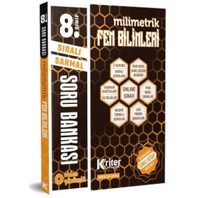 8. Sınıf Fen Bilimleri Milimetrik Soru Bankası-Kriter Akademi Yayınları