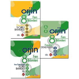 8. Sınıf Fen Bilimleri Orjin Konu Özetli Etkinlikli Soru Bankası-Gama Okul Yayınları
