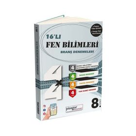 8.sınıf Fen Bilimleri Pisagor 16'lı Branş Denemeleri - Zeka Küpü Yayınları