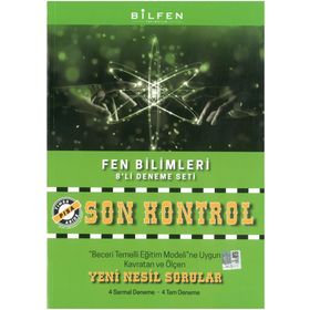 8. Sınıf Fen Bilimleri Son Kontrol Deneme - Bilfen Yayınları