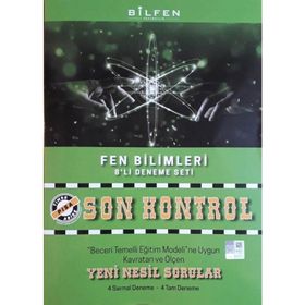 8. Sınıf Fen Bilimleri Son Kontrol Deneme - Bilfen Yayınları