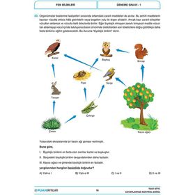 8. Sınıf Fen Bilimleri Son Kontrol Deneme - Bilfen Yayınları