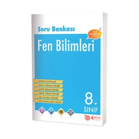 8. Sınıf Fen Bilimleri Soru Bankası 4 Adım Yayınları