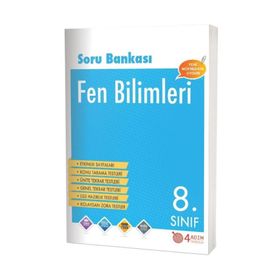 8. Sınıf Fen Bilimleri Soru Bankası 4 Adım Yayınları