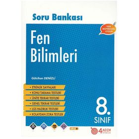 8. Sınıf Fen Bilimleri Soru Bankası 4 Adım Yayınları
