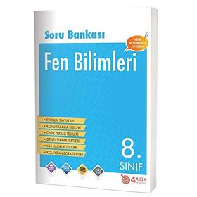 8. Sınıf Fen Bilimleri Soru Bankası 4 Adım Yayınları