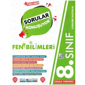 8. Sınıf Fen Bilimleri Soru Bankası Pruva Akademi Yayınları