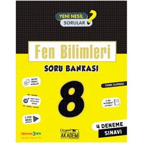 8. Sınıf Fen Bilimleri Soru Bankası-Üçgen Akademi Yayınları