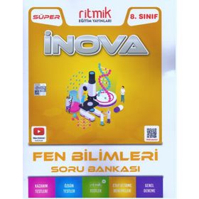 8. Sınıf Fen Bilimleri Süper İnova Soru Bankası-Ritmik Eğitim Yayınları