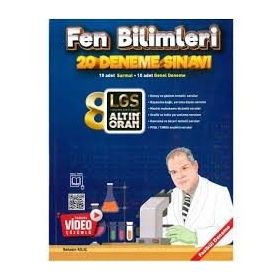 8. Sınıf Fen Bilimleri Tamamı Video Çözümlü 20 Deneme-Altın Oran Yayınları