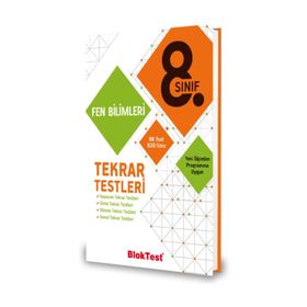 8. Sınıf Fen Bilimleri Tekrar Testleri BlokTest Yayınları
