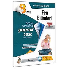 8. Sınıf Fen Bilimleri Yaprak Test - Blok Test Komisyon