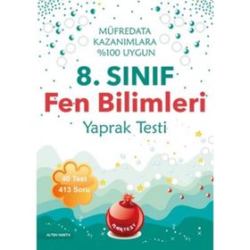 8. Sınıf Fen Bilimleri Yaprak Test - Blok Test Komisyon