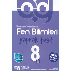 8. Sınıf Fen Bilimleri Yaprak Test-Nitelik yayınları