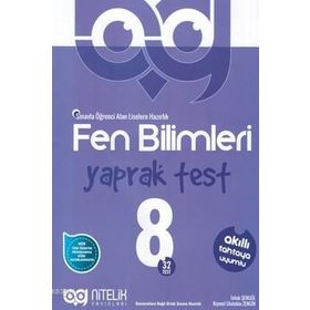 8. Sınıf Fen Bilimleri Yaprak Test-Nitelik yayınları