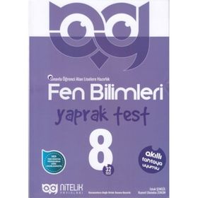 8. Sınıf Fen Bilimleri Yaprak Test-Nitelik yayınları