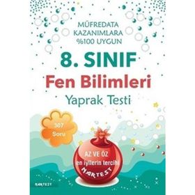 8. Sınıf Fen Bilimleri Yaprak Testi-Yeni Müfredat-Nartest Yayınları