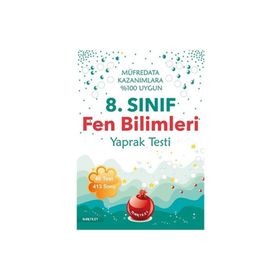 8. Sınıf Fen Bilimleri Yaprak Testi-Yeni Müfredat-Nartest Yayınları