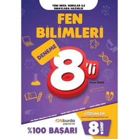 8. Sınıf Fen Bilimleri Yeni Nesil Branş Denemeleri-Onburda Yayınları