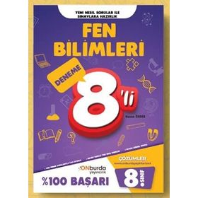 8. Sınıf Fen Bilimleri Yeni Nesil Branş Denemeleri-Onburda Yayınları