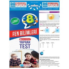 8. Sınıf Fen Bilimleri Yeni Nesil Video Çözümlü Yaprak Test-Evrensel İletişim Yayınları