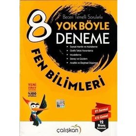 8. Sınıf Fen Bilimleri Yok Böyle Branş Denemesi-Çalışkan Yayınları