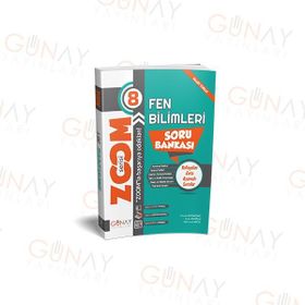 8. Sınıf Fen Bilimleri Zoom Soru Bankası Günay Yayınları