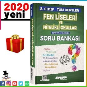 8. Sınıf Fen Liseleri ve Nitelikli Okullar Sınavına Hazırlık Tüm Dersler Soru Bankası - Ankara Yayıncılık Komisyon
