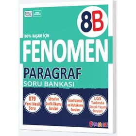 8. Sınıf Fenomen B Paragraf Soru Bankası - Fenomen Yayınları