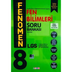 8. Sınıf Fenomen Fen Bilimleri Soru Bankası Gama Yayınları