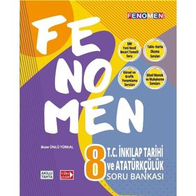 8. Sınıf Fenomen T.C. İnkılap Tarihi ve Atatürkçülük Soru Bankası-Gama Yayınları