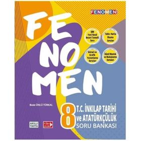 8. Sınıf Fenomen T.C. İnkılap Tarihi ve Atatürkçülük Soru Bankası-Gama Yayınları