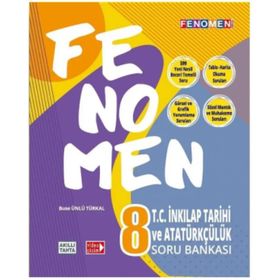 8. Sınıf Fenomen T.C. İnkılap Tarihi ve Atatürkçülük Soru Bankası-Gama Yayınları