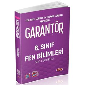 8. Sınıf Garantör Fen Bilimleri Soru Bankası Data Yayınları
