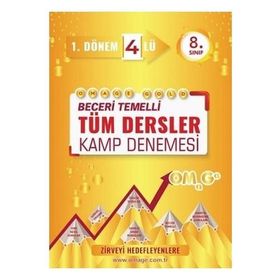 8. Sınıf Gold Tüm Dersler 1. Dönem Dörtlü Kamp Denemesi Omage Yayınları
